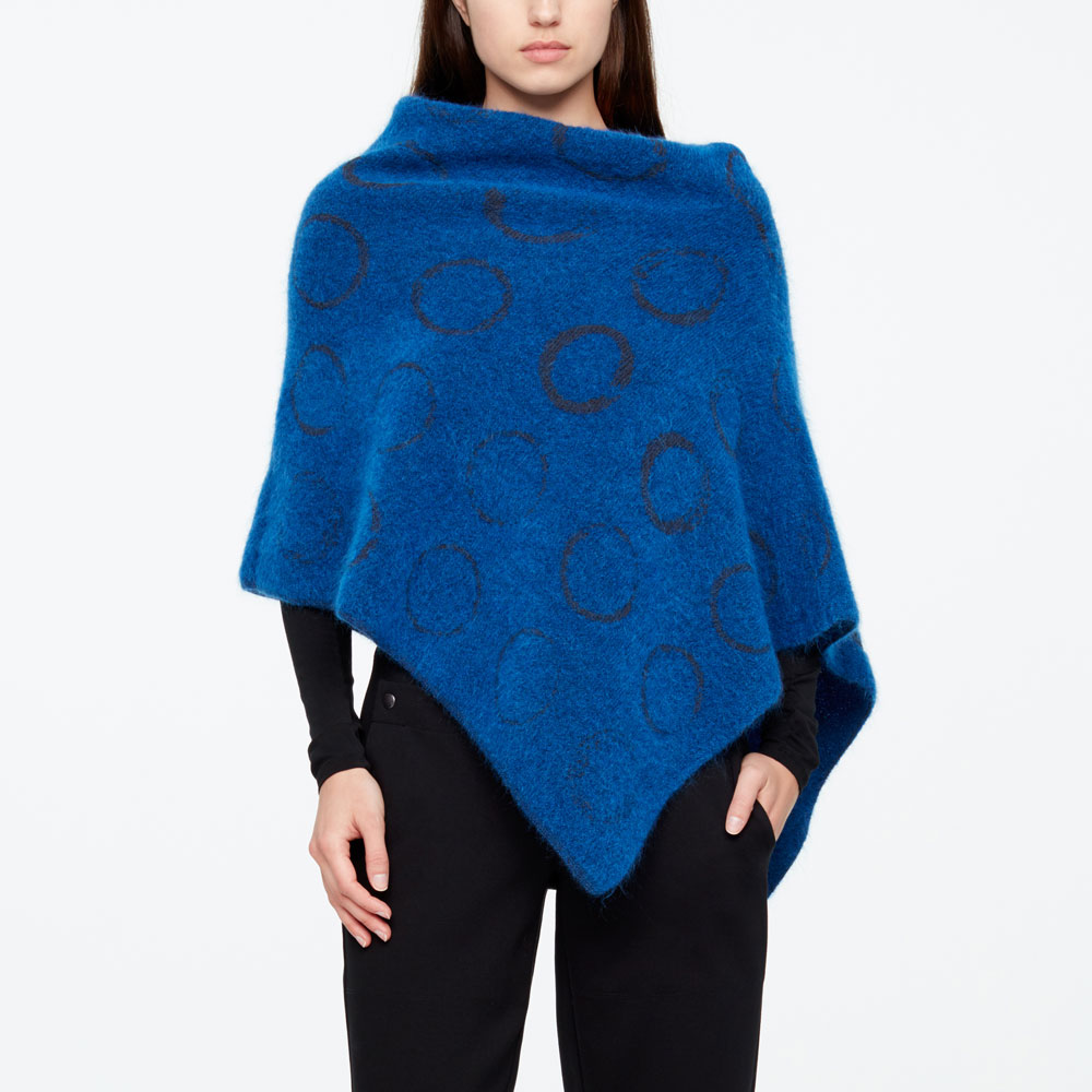 Sarah Pacini PONCHO - CIRCLE MOTIF Front