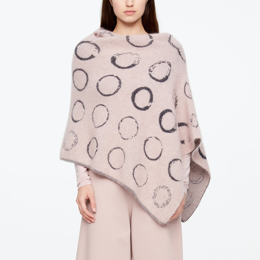 Sarah Pacini PONCHO - CIRKELMOTIEF Voorzijde