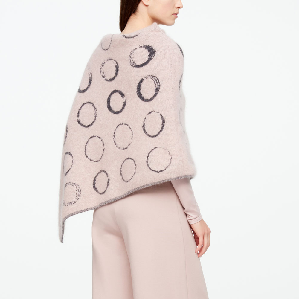 Sarah Pacini PONCHO - CIRKELMOTIEF Achterzijde