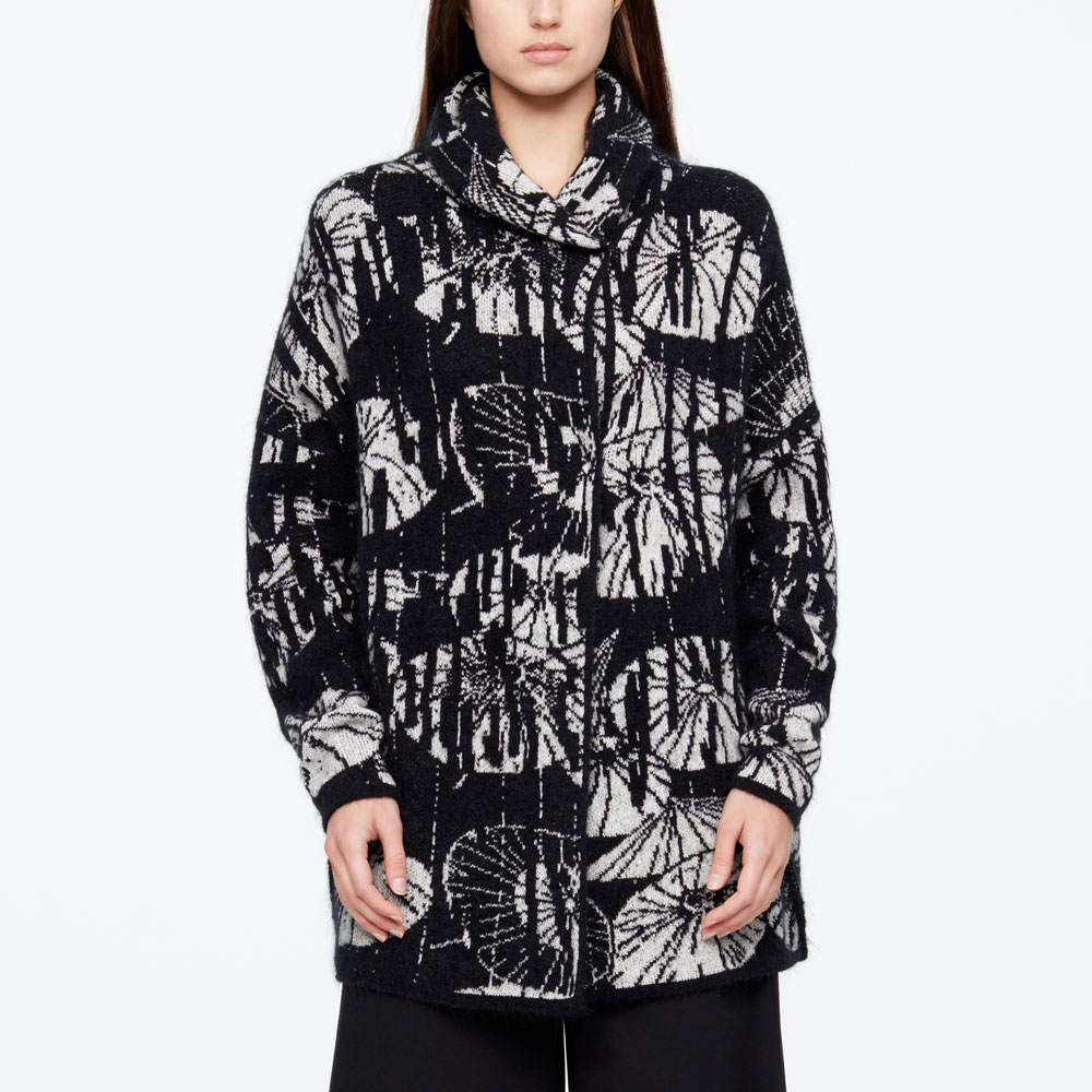 Sarah Pacini LONG CARDIGAN - OMBRELLES De face