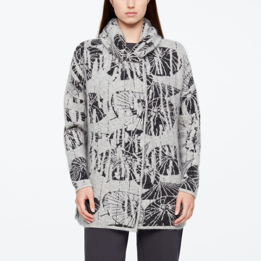 Sarah Pacini LONG CARDIGAN - OMBRELLES De face