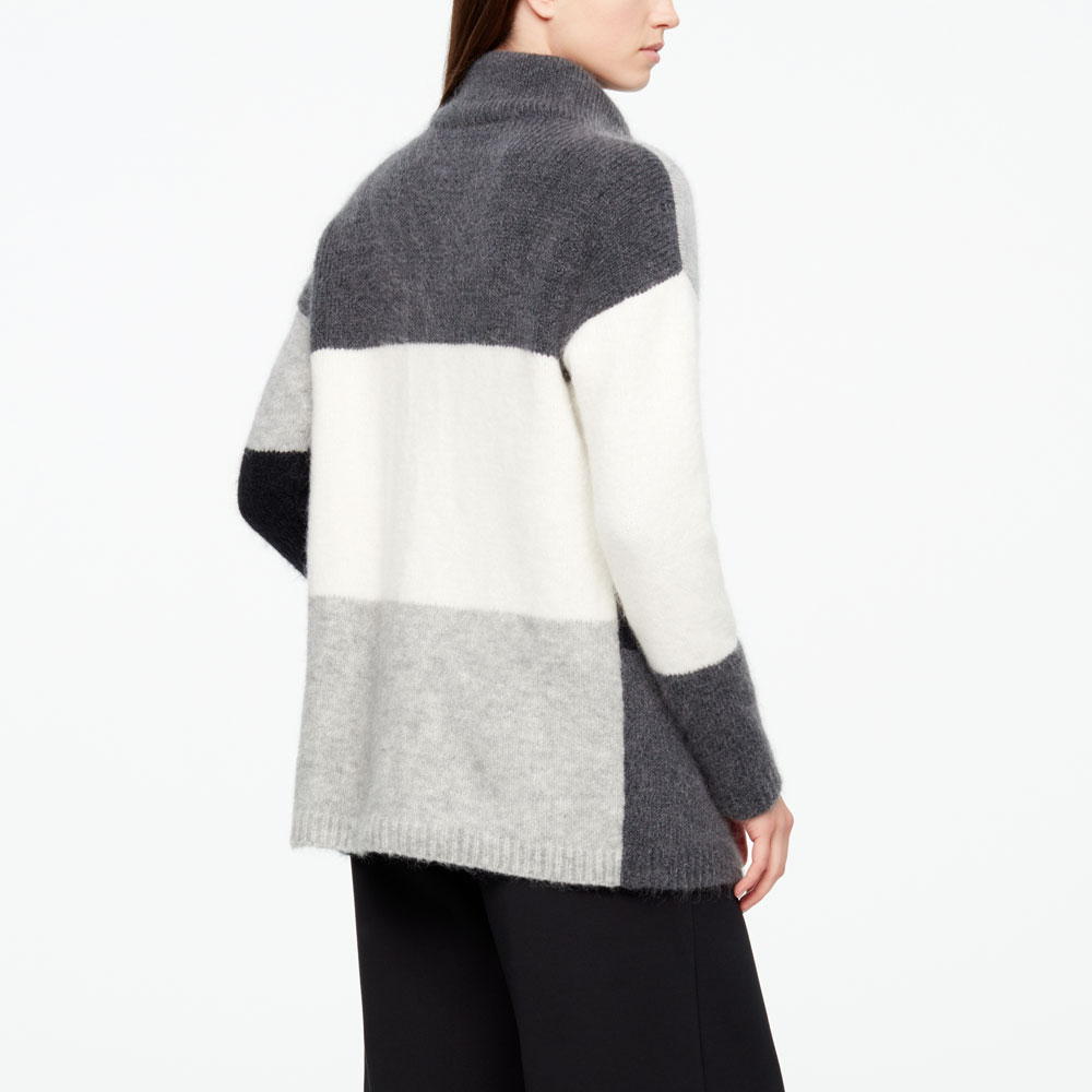 Sarah Pacini CARDIGAN LONG - COLOR BLOCK Derrière