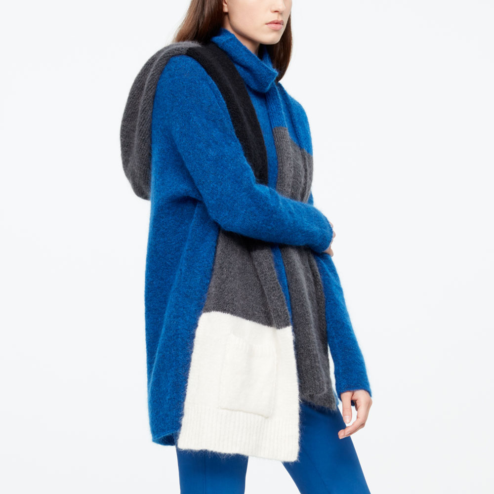 Sarah Pacini ÉCHARPE - COLOR BLOCK De face