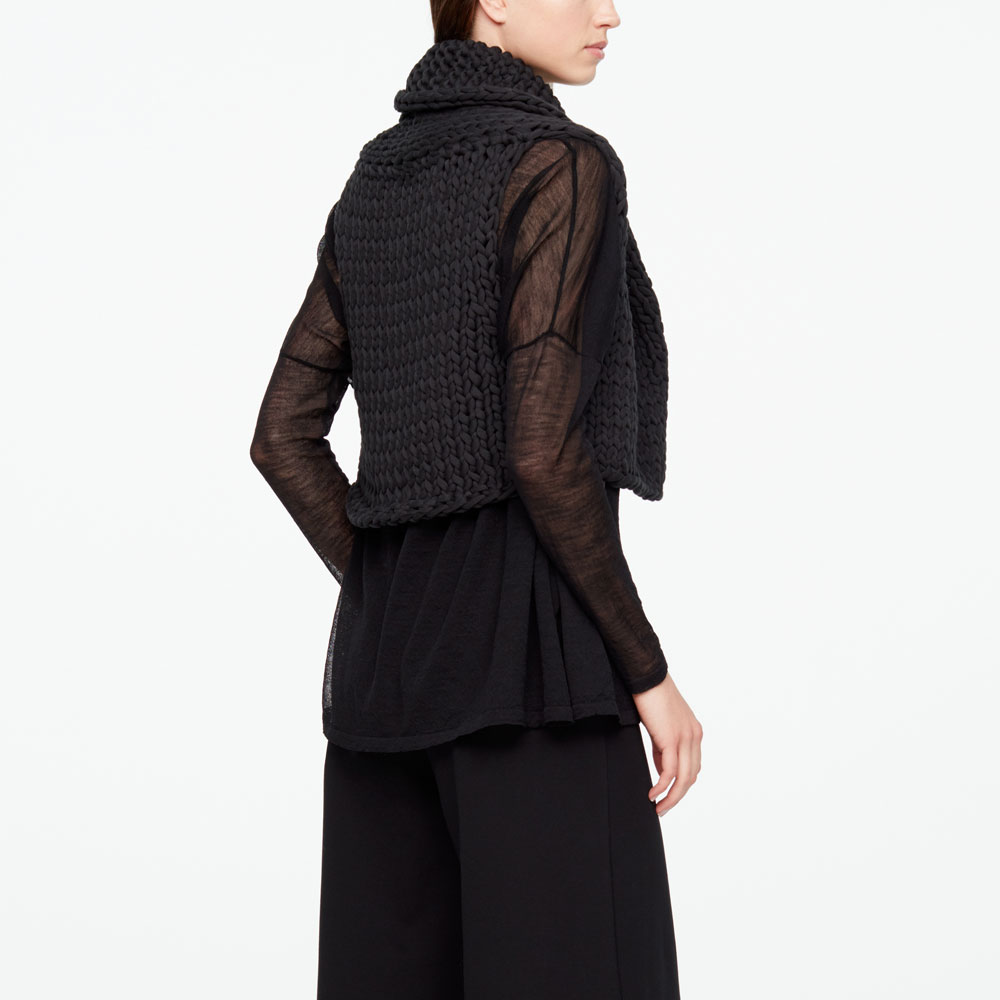 Sarah Pacini CARDIGAN SANS MANCHES - COTON Derrière