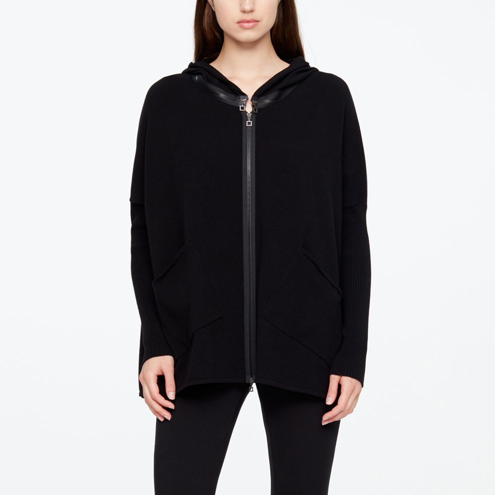 Sarah Pacini CARDIGAN - CAPUCHE De face