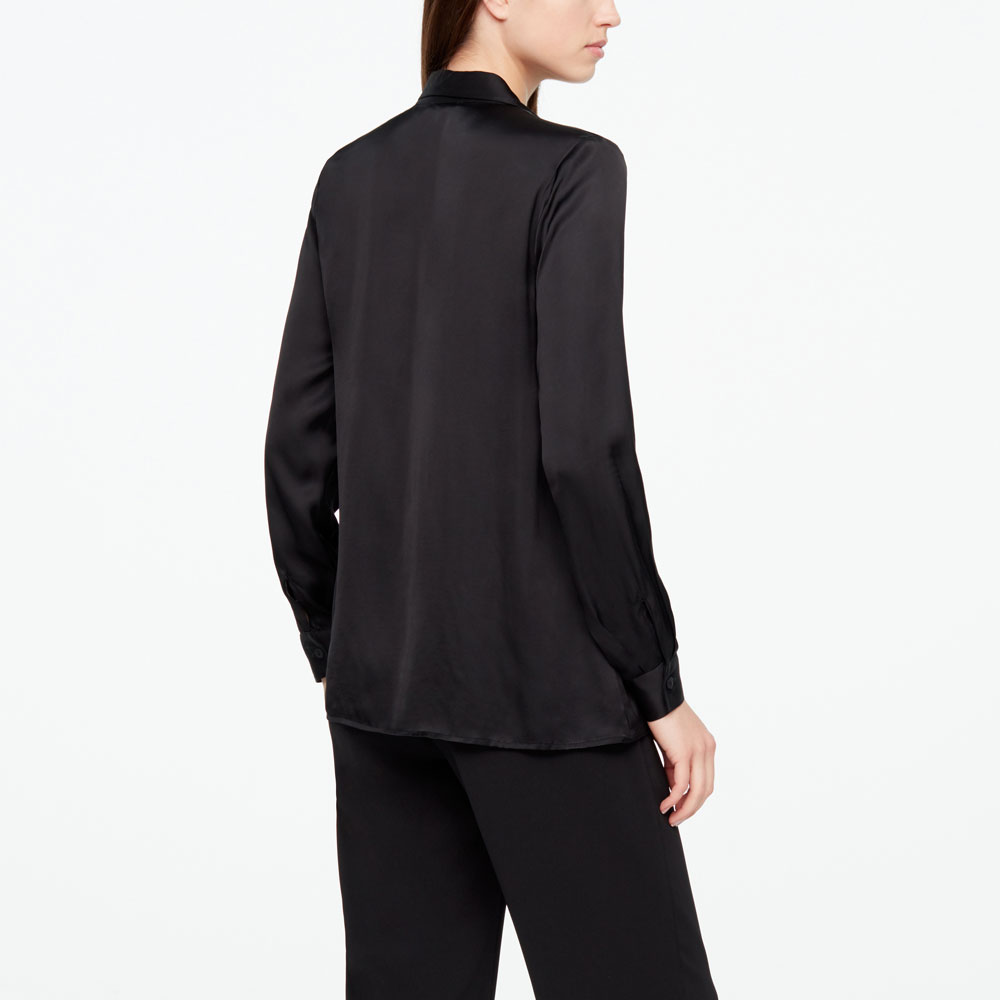 Sarah Pacini CHEMISE LONGUE - EFFET SATIN Derrière