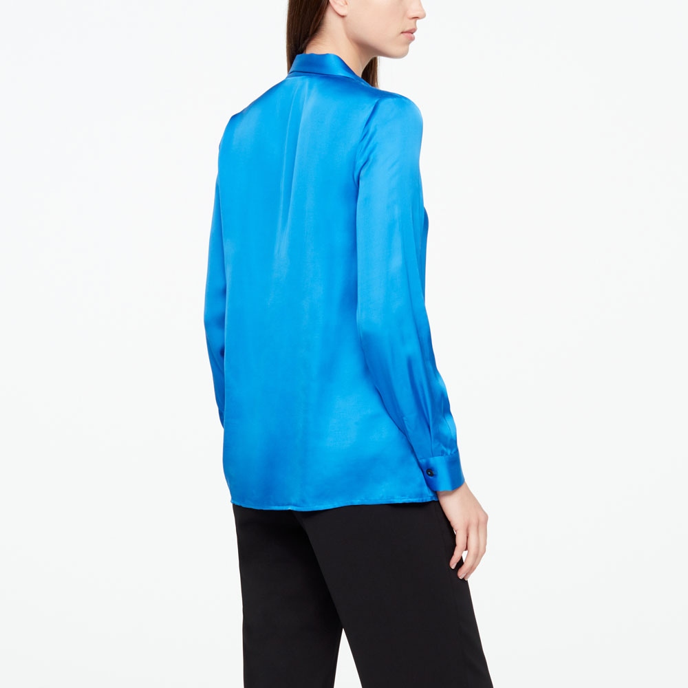 Sarah Pacini CHEMISE LONGUE - EFFET SATIN Derrière