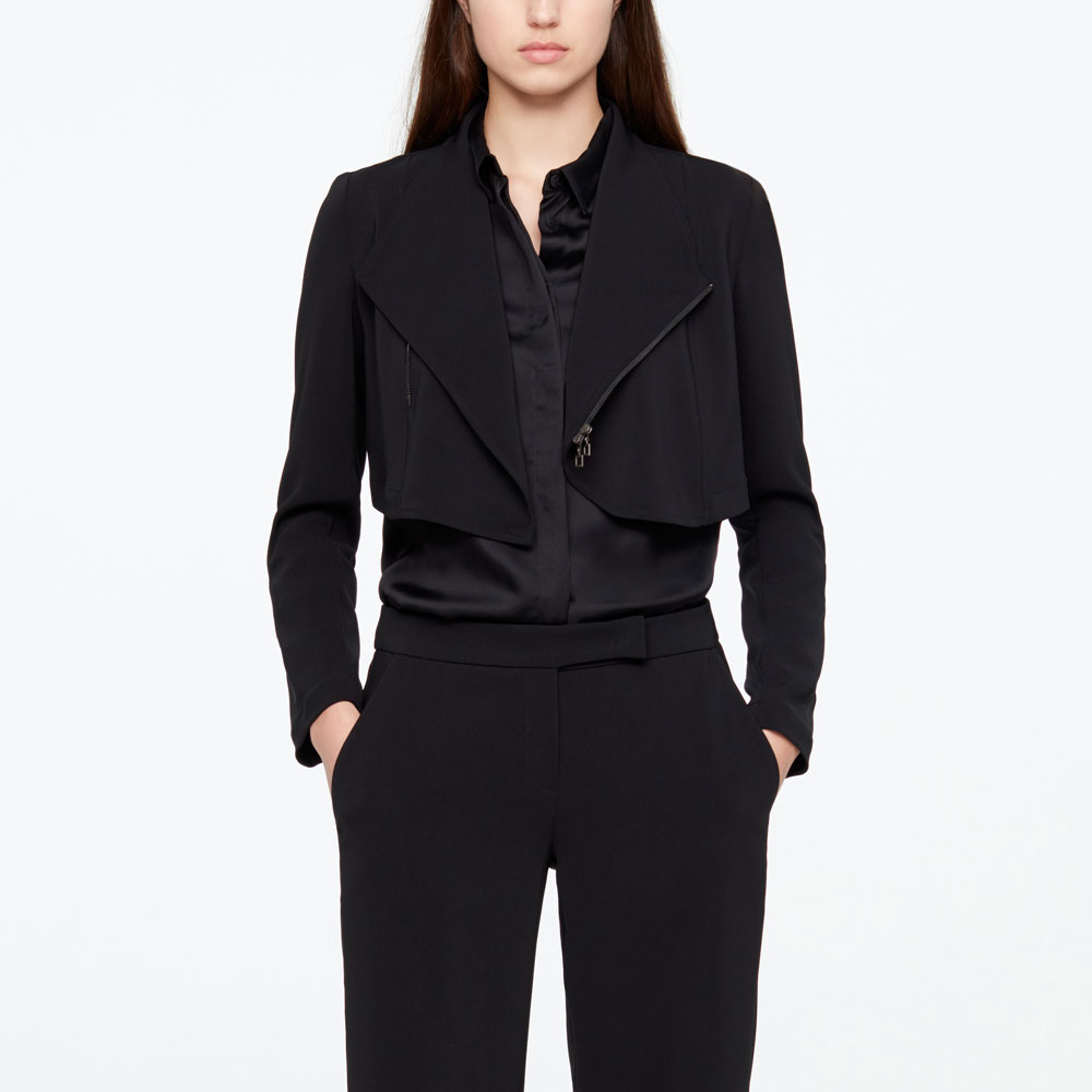 Sarah Pacini SHORT JACKET - CREPE Front