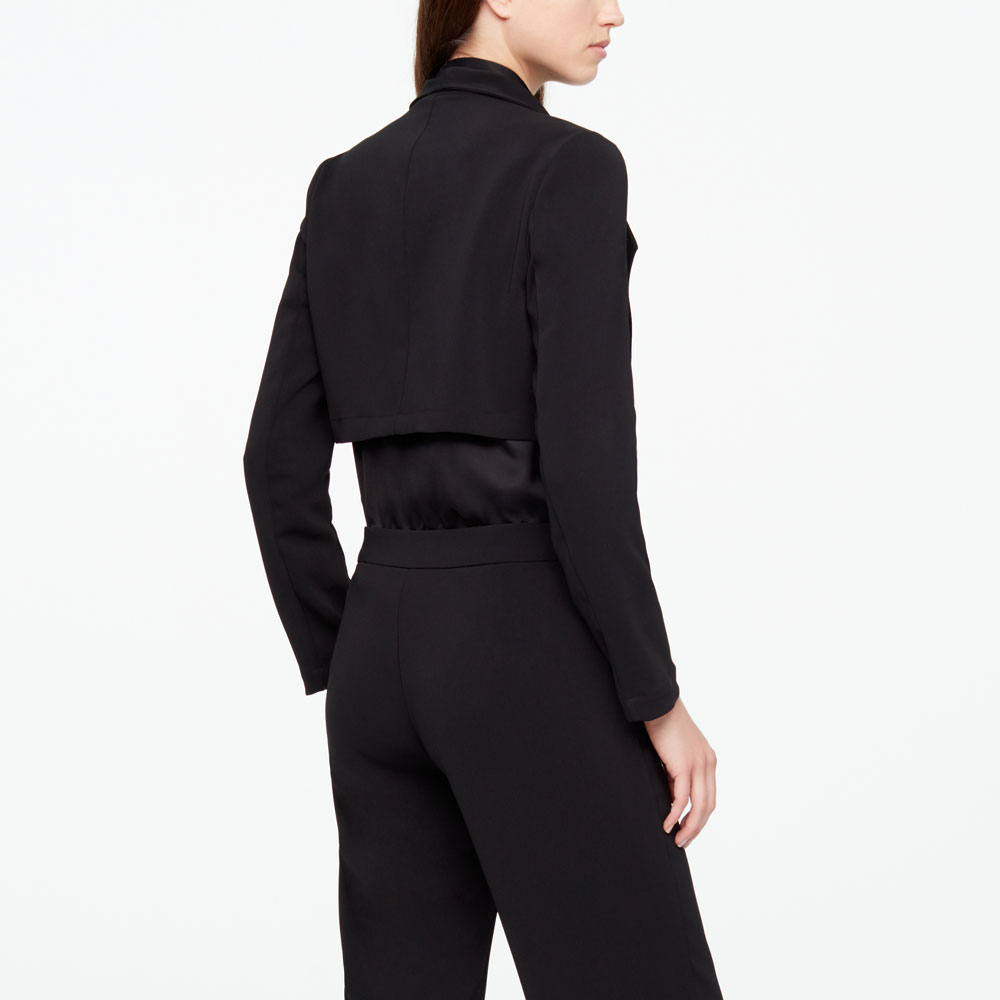 Sarah Pacini SHORT JACKET - CREPE Back view