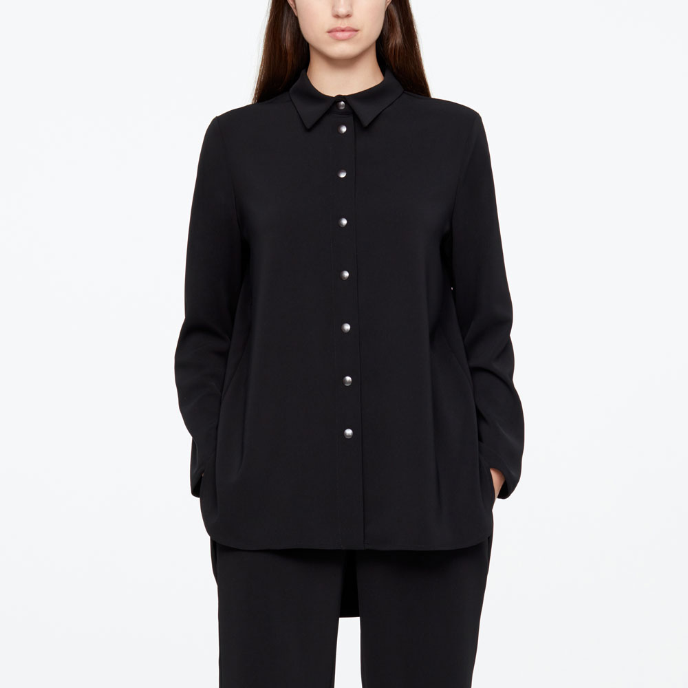 Sarah Pacini SHIRT - BACK PLEAT Front