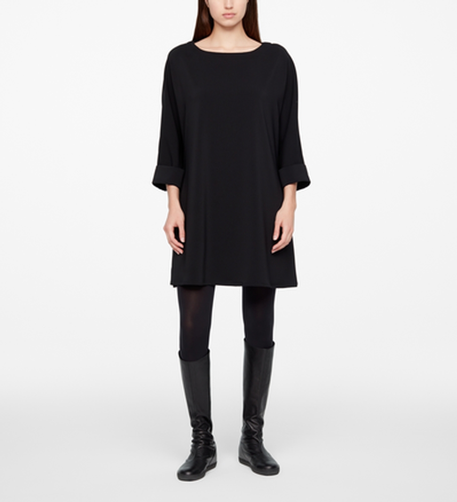 Sarah Pacini KLEID - A-LINE/ KREPP Vorne