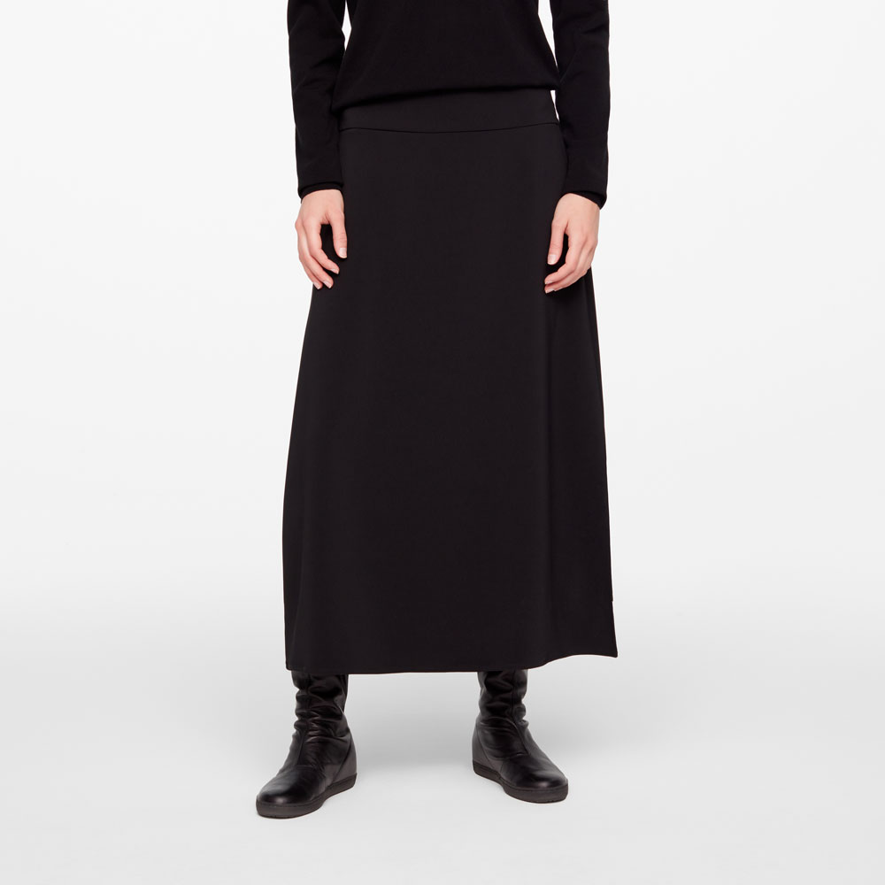 Sarah Pacini JUPE ÉVASÉE - CRÊPE De face