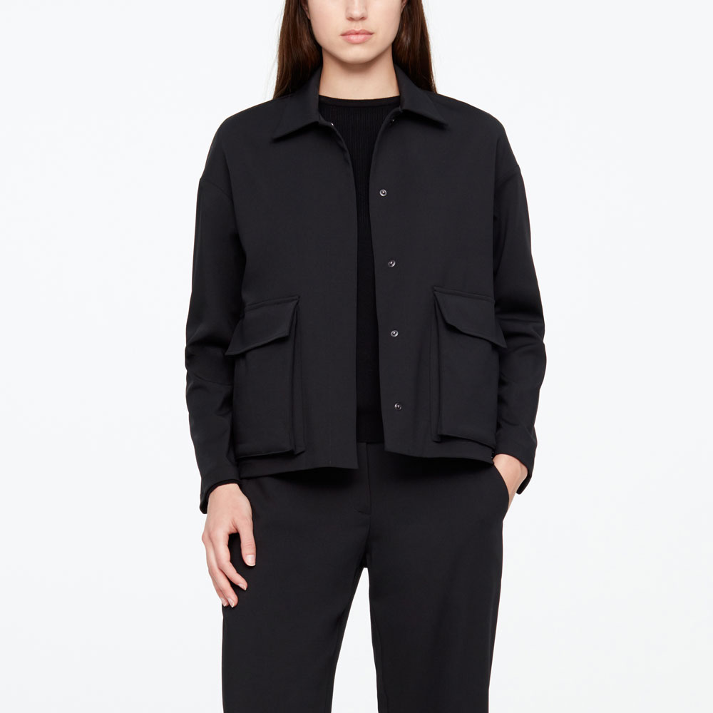 Sarah Pacini GABARDINE JACKE - TASCHEN Vorne