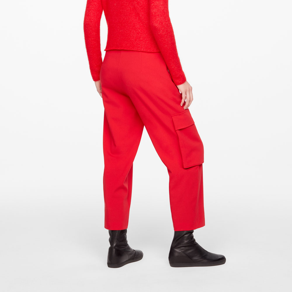 Sarah Pacini PANTALON GABARDINE - POCHE CARGO Derrière