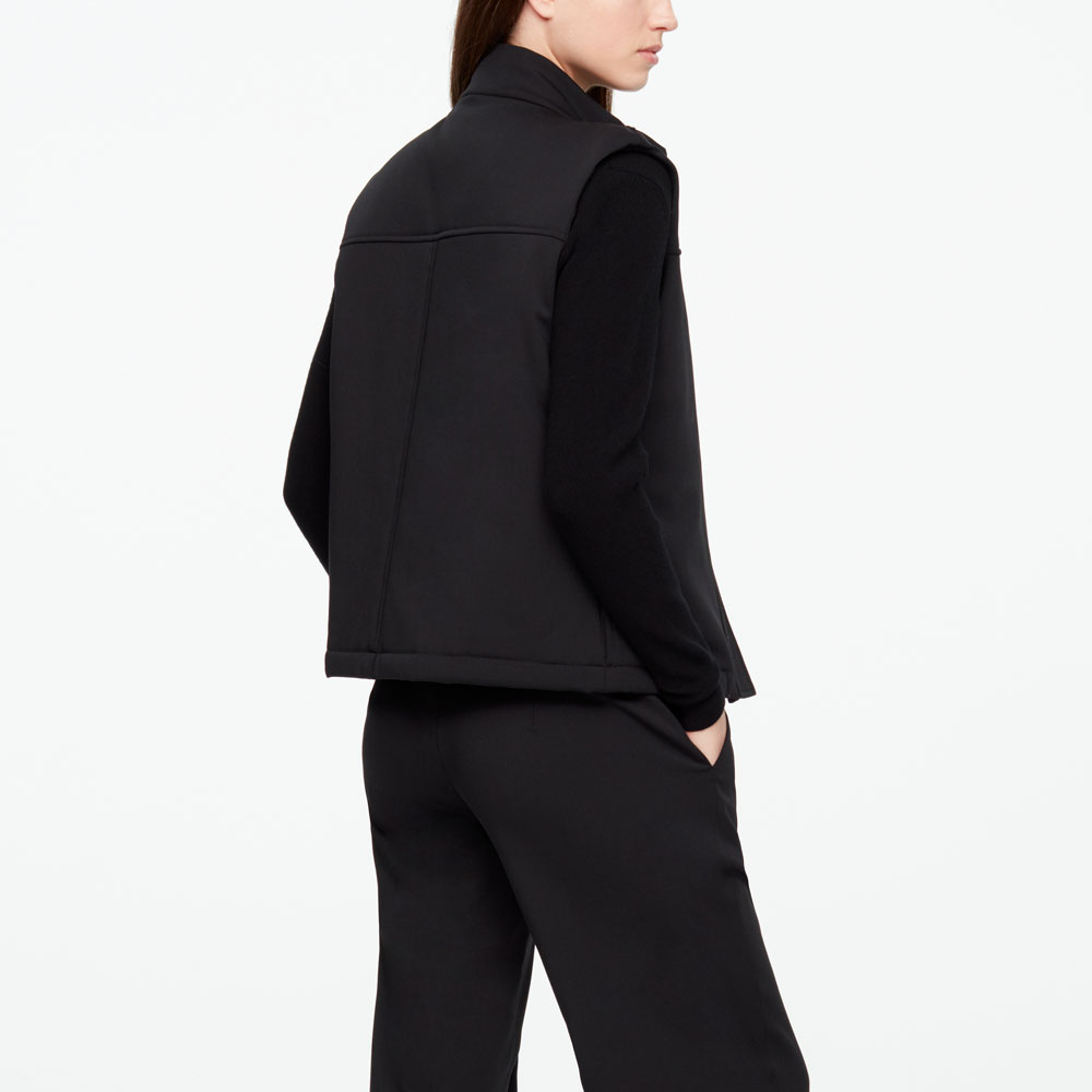 Sarah Pacini VESTE EN LAINE MOLLETONNÉE Derrière