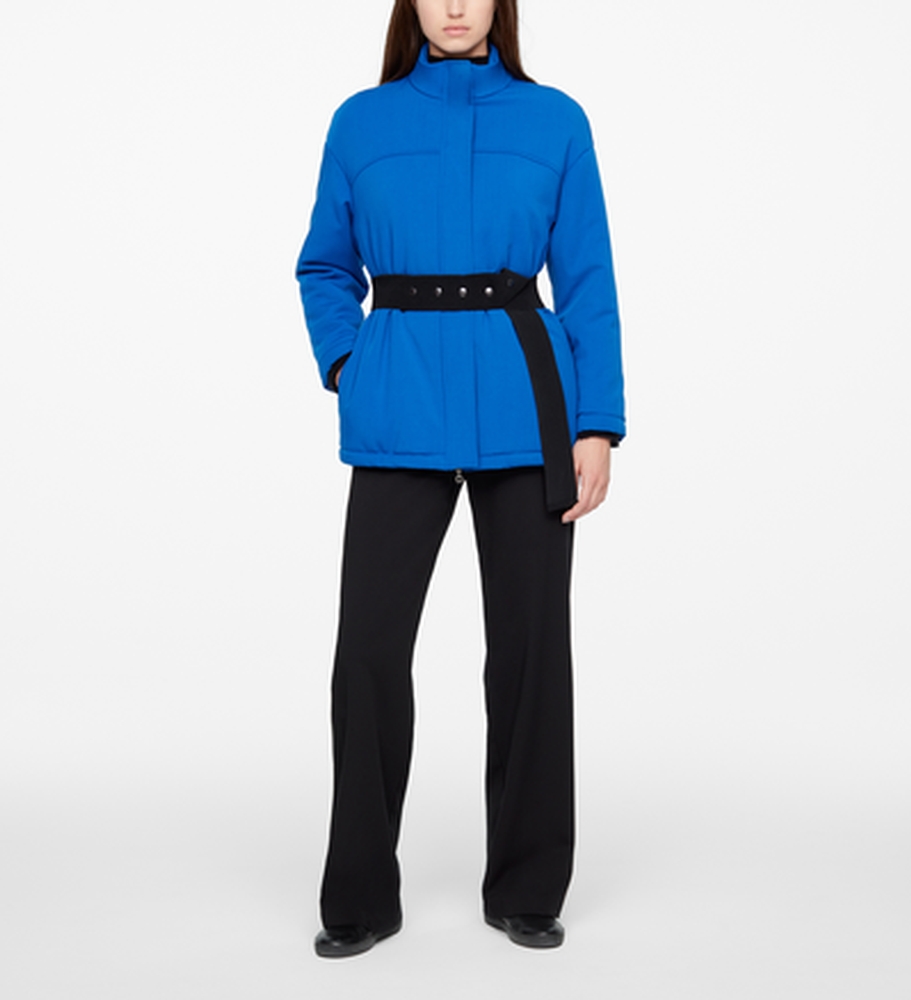 Sarah Pacini MANTEAU - CEINTURE ÉLASTIQUE De face