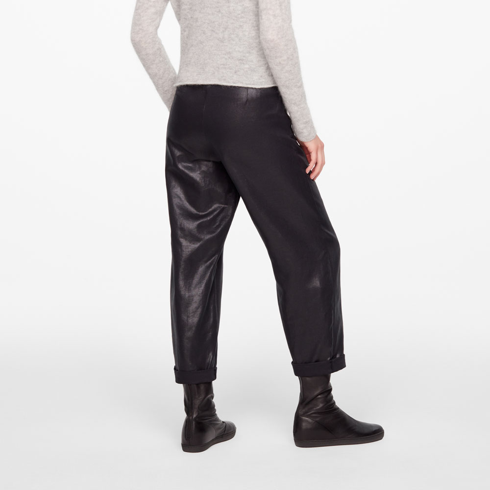 Sarah Pacini PANTALON 7/8 - EFFET CUIR Derrière