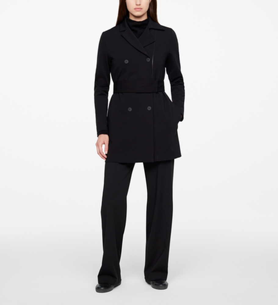 Sarah Pacini TRENCH COAT - JERSEY Front