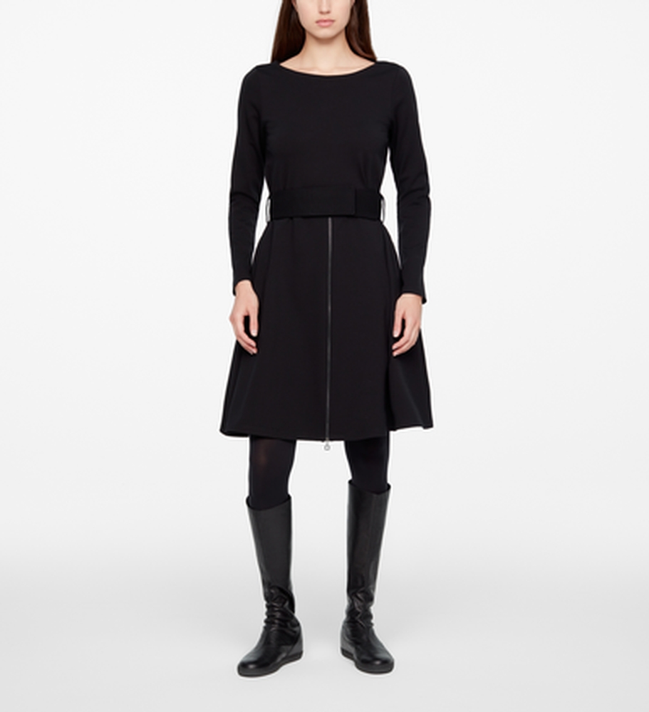 Sarah Pacini ROBE MANCHES LONGUES - JERSEY De face