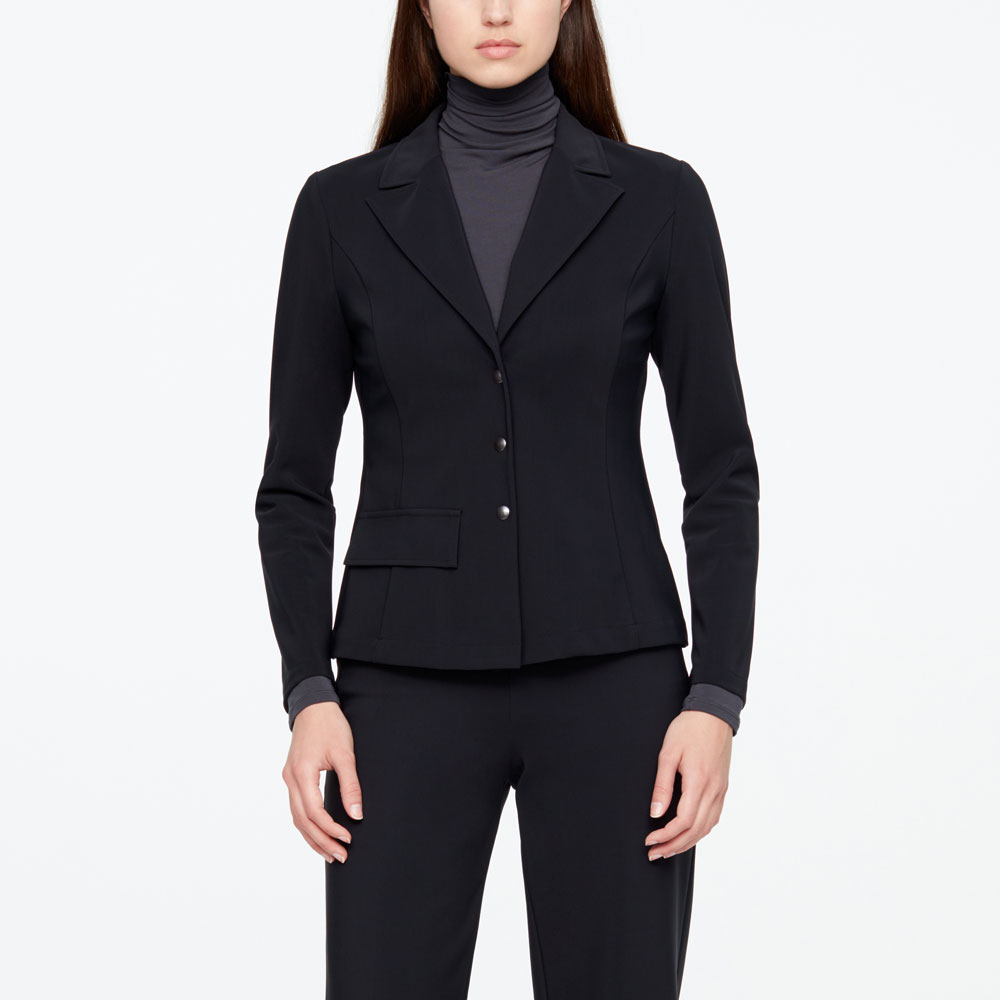 Sarah Pacini BUTTON JACKET - TECHNO FABRIC Front