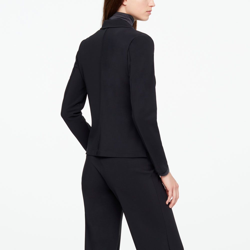 Sarah Pacini BUTTON JACKET - TECHNO FABRIC Back view