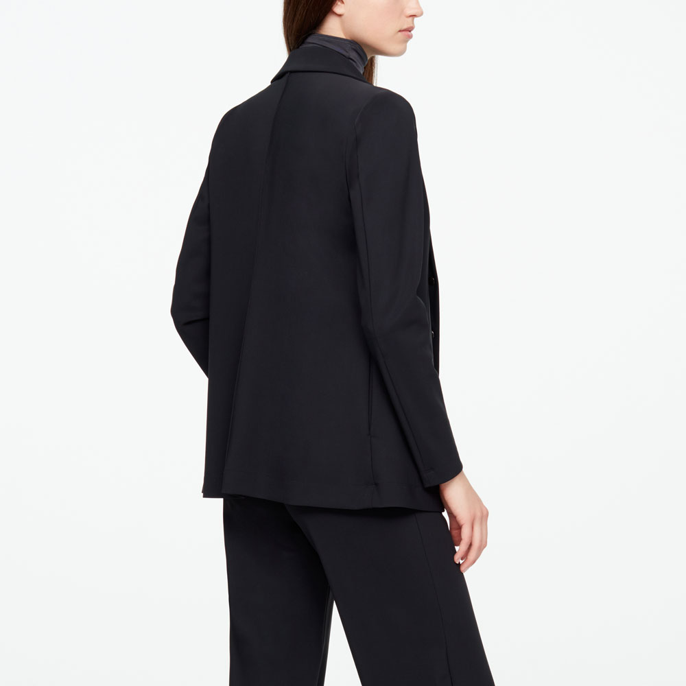 Sarah Pacini VESTE LONGUE - MATIÈRE TECHNO Derrière