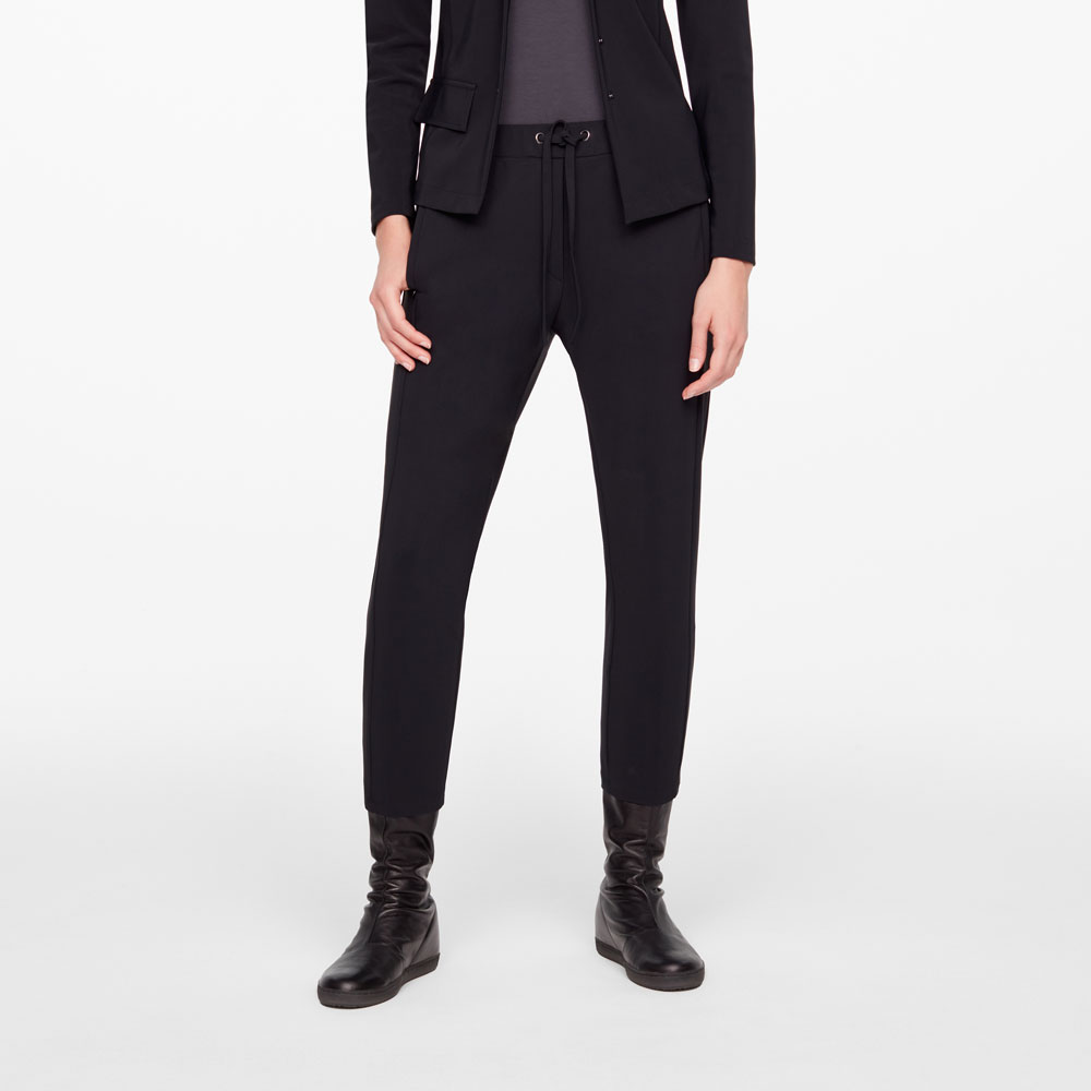 Sarah Pacini PANTALON - MATIÈRE TECHNO De face
