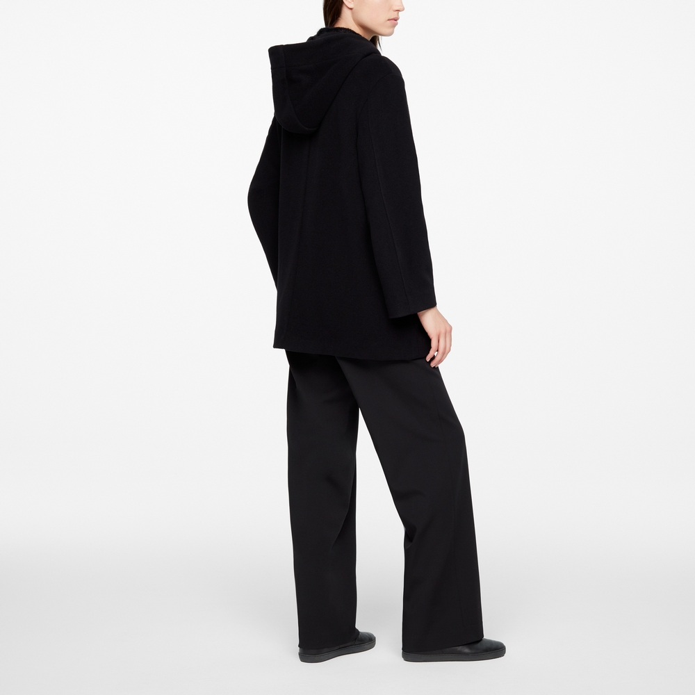 Sarah Pacini MANTEAU EN LAINE - CAPUCHE Derrière