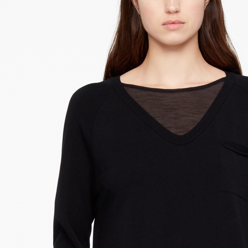 Sarah Pacini ROBE - DÉTAILS TRANSLUCIDES De face