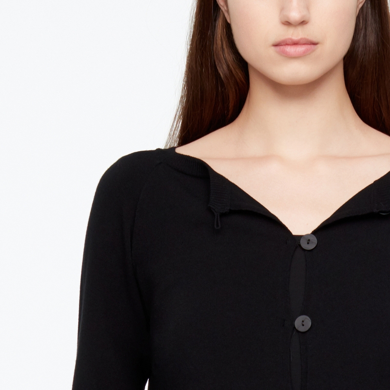 Sarah Pacini CARDIGAN - DOS TRANSLUCIDE De face