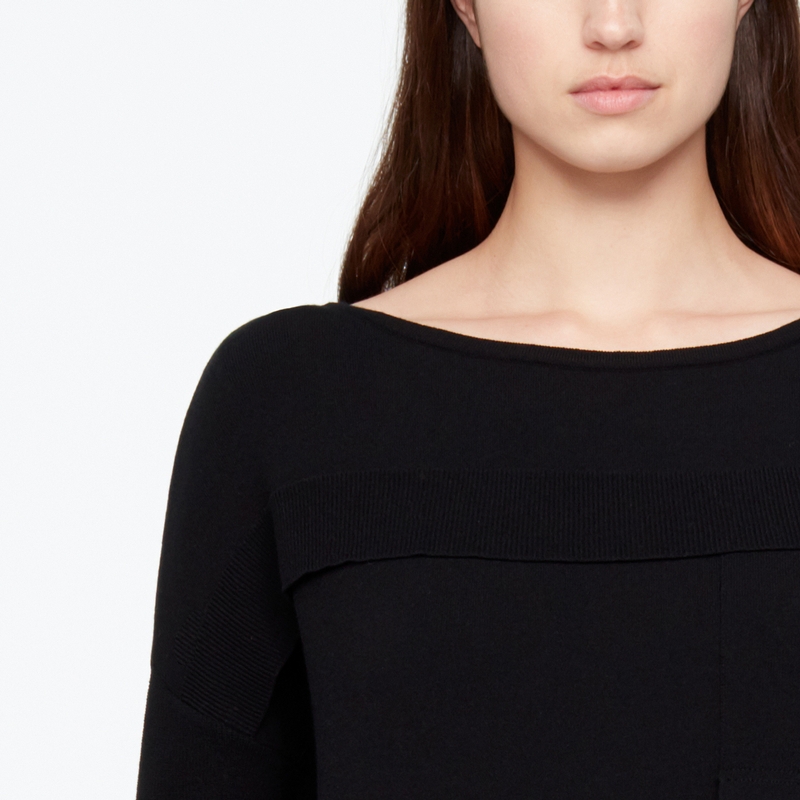 Sarah Pacini PULL MANCHES LONGUES - RAYURE De face