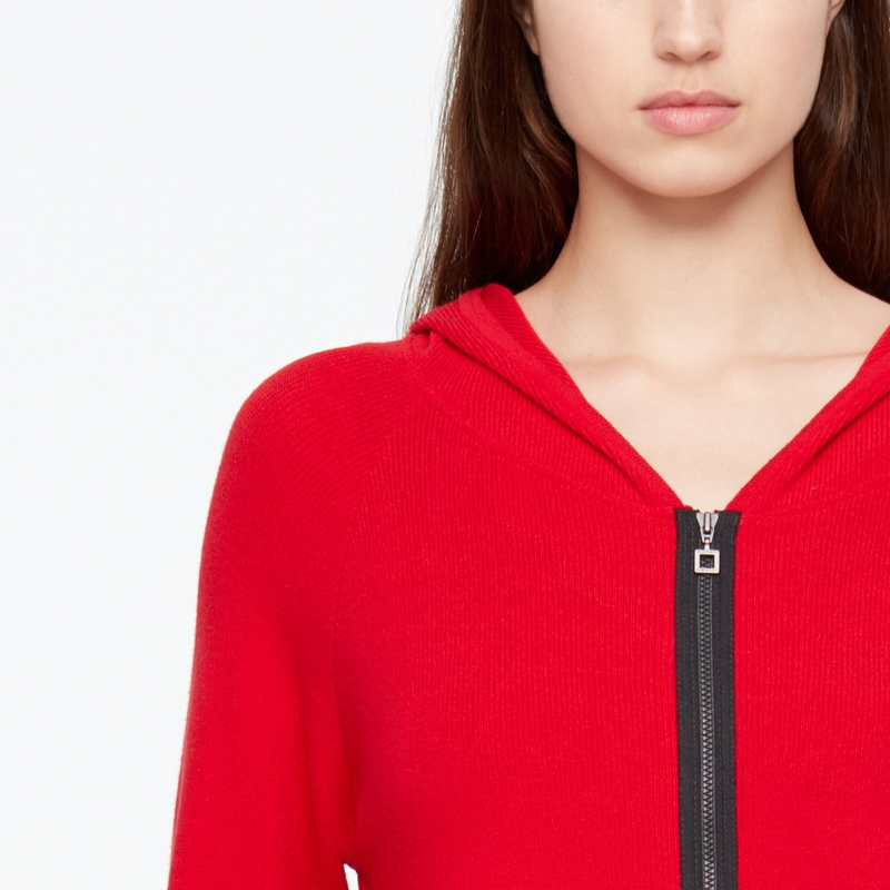 Sarah Pacini CARDIGAN - HOODIE De face