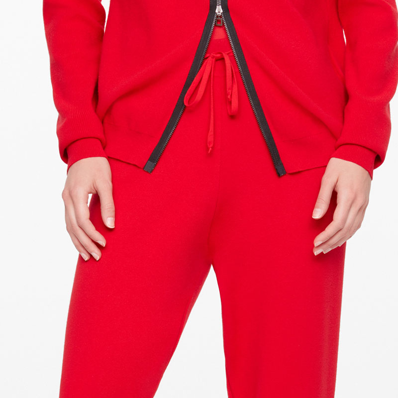 Sarah Pacini PANTALON MAILLE LÉGÈRE - REVERS De face