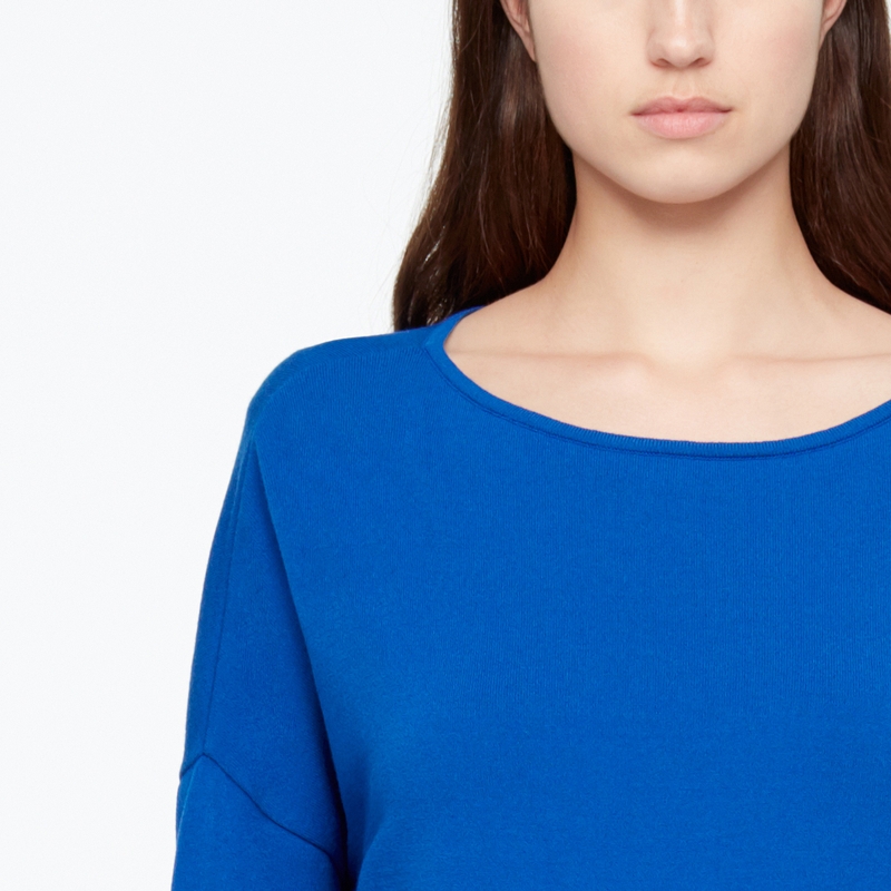 Sarah Pacini PULL COURT - FERMOIRS ZIP De face