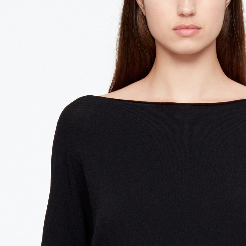 Sarah Pacini PULL LONG - RAYURES MESH De face