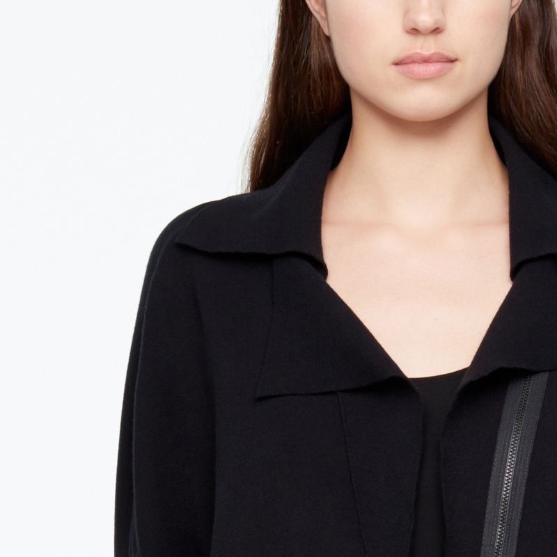 Sarah Pacini CARDIGAN - MANCHES EN CÔTES De face