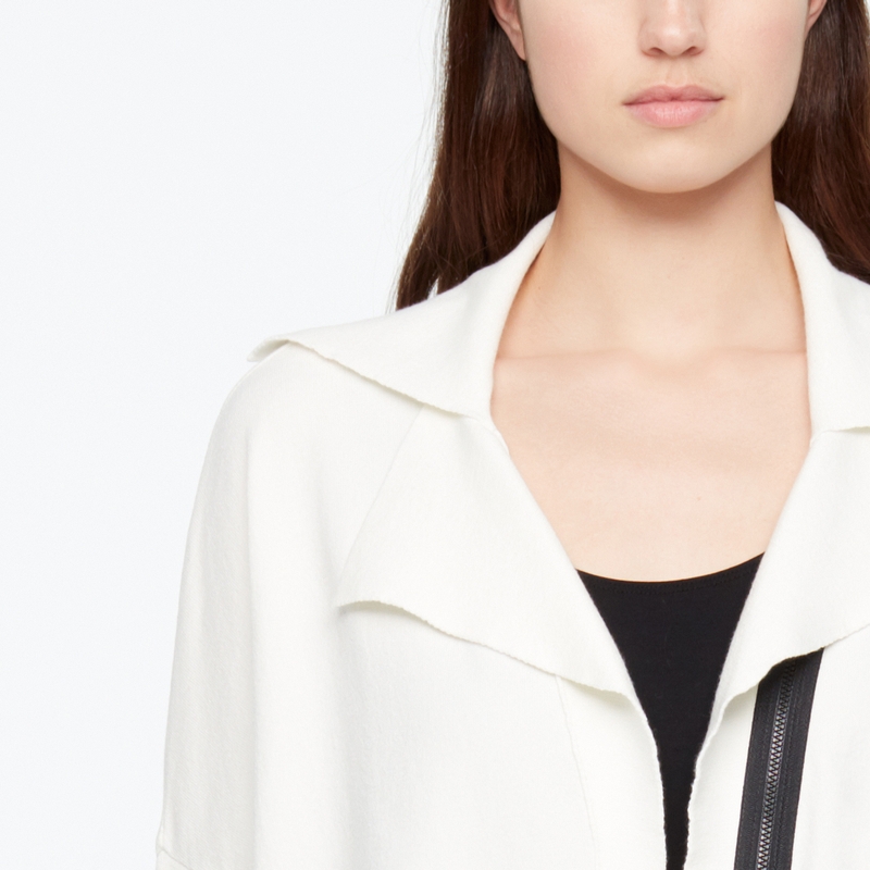 Sarah Pacini CARDIGAN - MANCHES EN CÔTES De face