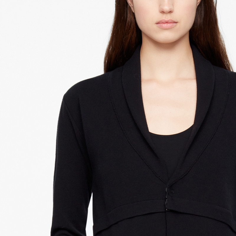 Sarah Pacini CARDIGAN - RITSDETAILS Voorzijde