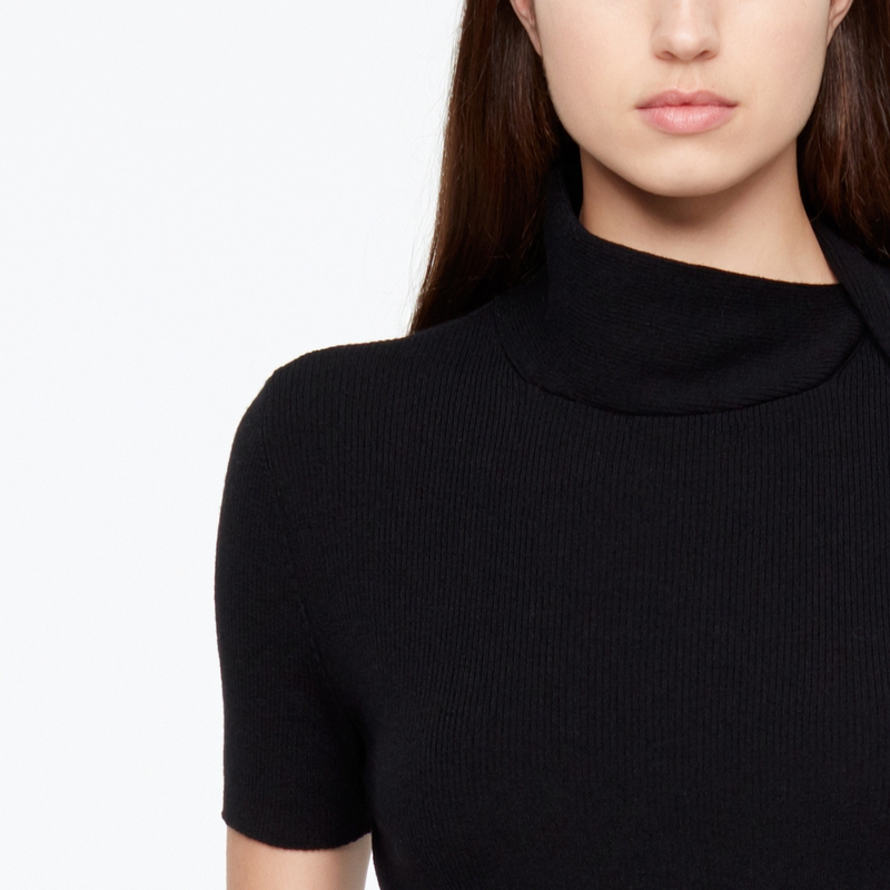 Sarah Pacini PULL - COL CROISÉ De face