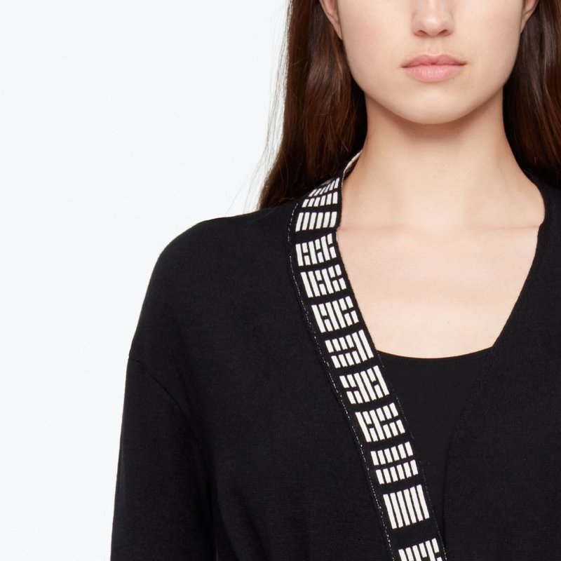 Sarah Pacini CARDIGAN MANCHES LONGUES - HEXAGRAMMES De face