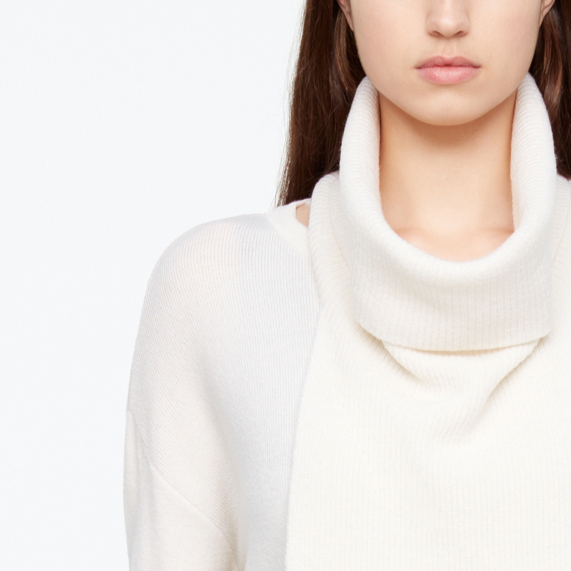 Sarah Pacini PULL MÉRINO - BORDS ARRONDIS De face