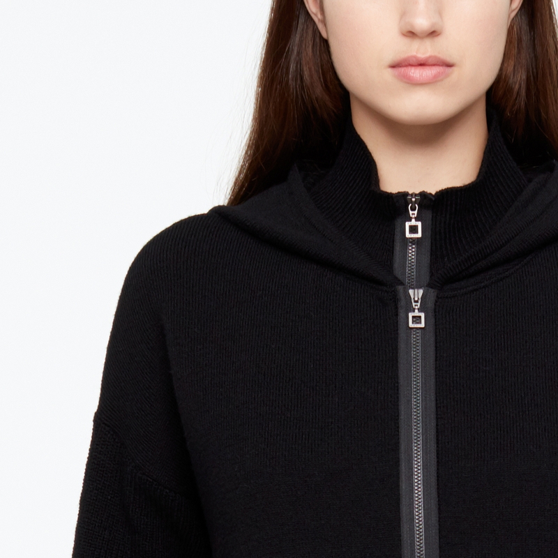 Sarah Pacini MERINO CARDIGAN - BOMBER Vorne