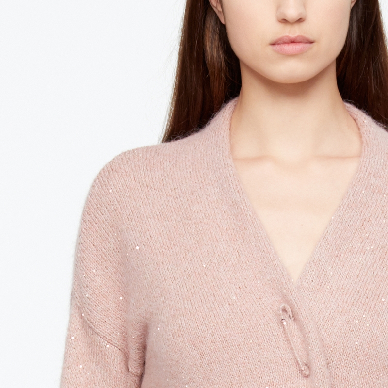 Sarah Pacini CARDIGAN LONG - EFFET LUMIÈRE De face