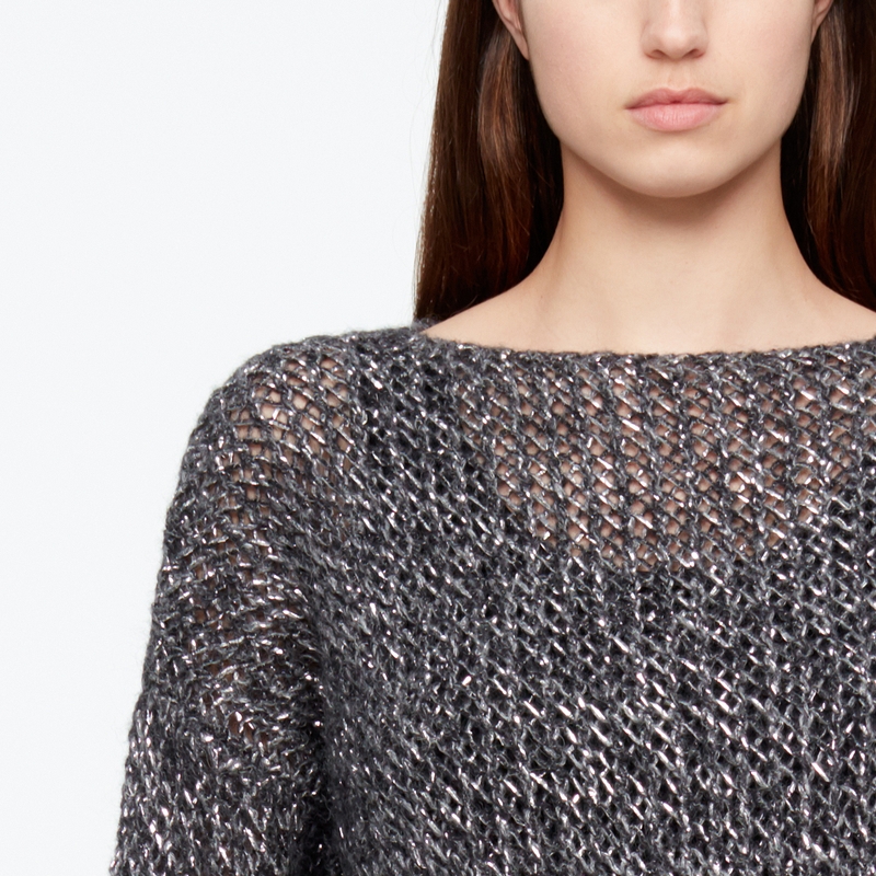Sarah Pacini PULL BABY ALPACA - IRIDESCENT De face