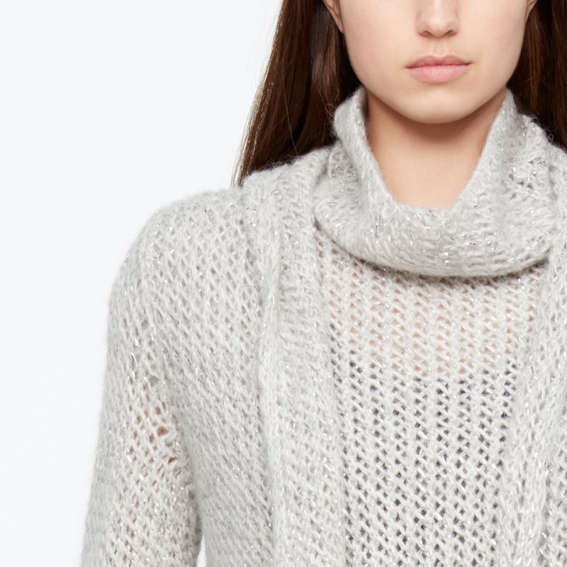 Sarah Pacini CARDIGAN BABY ALPACA - IRIDESCENT De face