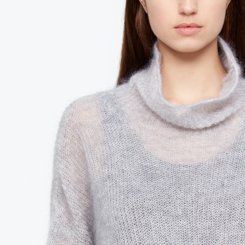 Sarah Pacini LONG PULL MOHAIR - POCHES De face