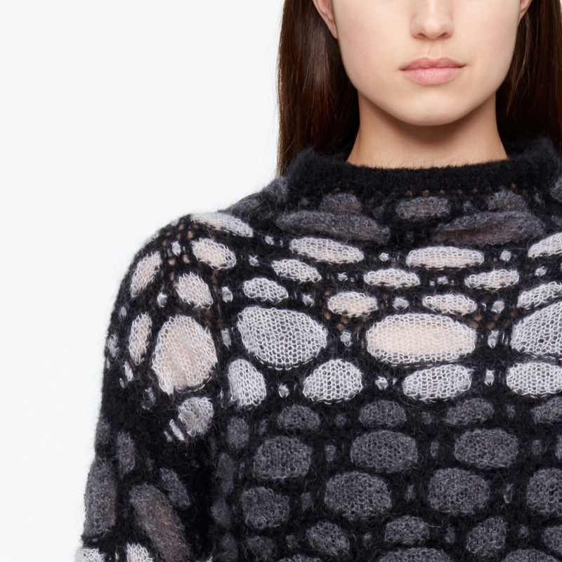 Sarah Pacini PULL MOHAIR - JACQUARD De face