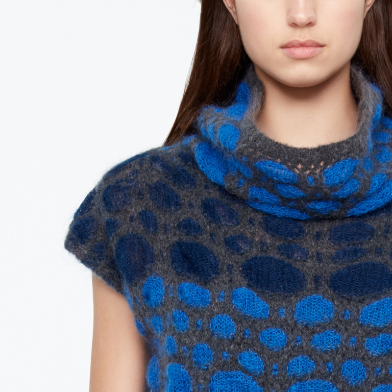 Sarah Pacini PULL MOHAIR - MANCHERONS De face