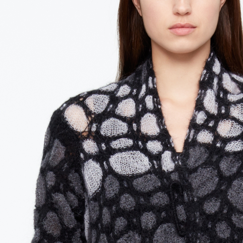 Sarah Pacini CARDIGAN MOHAIR - JACQUARD De face