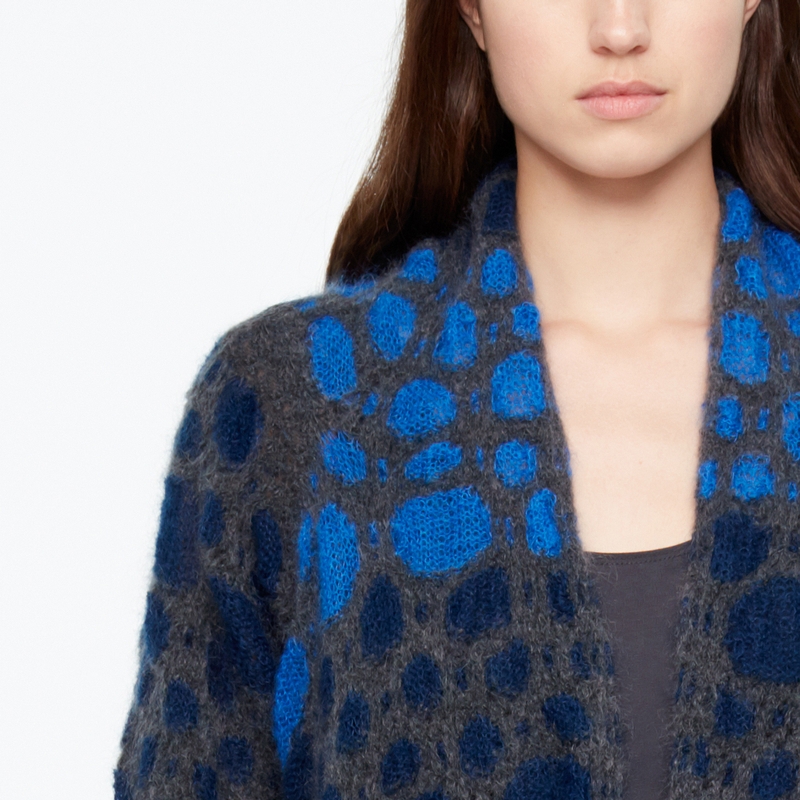Sarah Pacini CARDIGAN MOHAIR - JACQUARD De face